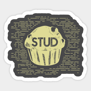 Stud Muffin Sticker